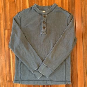 Eddie Bauer Men's Thermal Henley Blue Size M